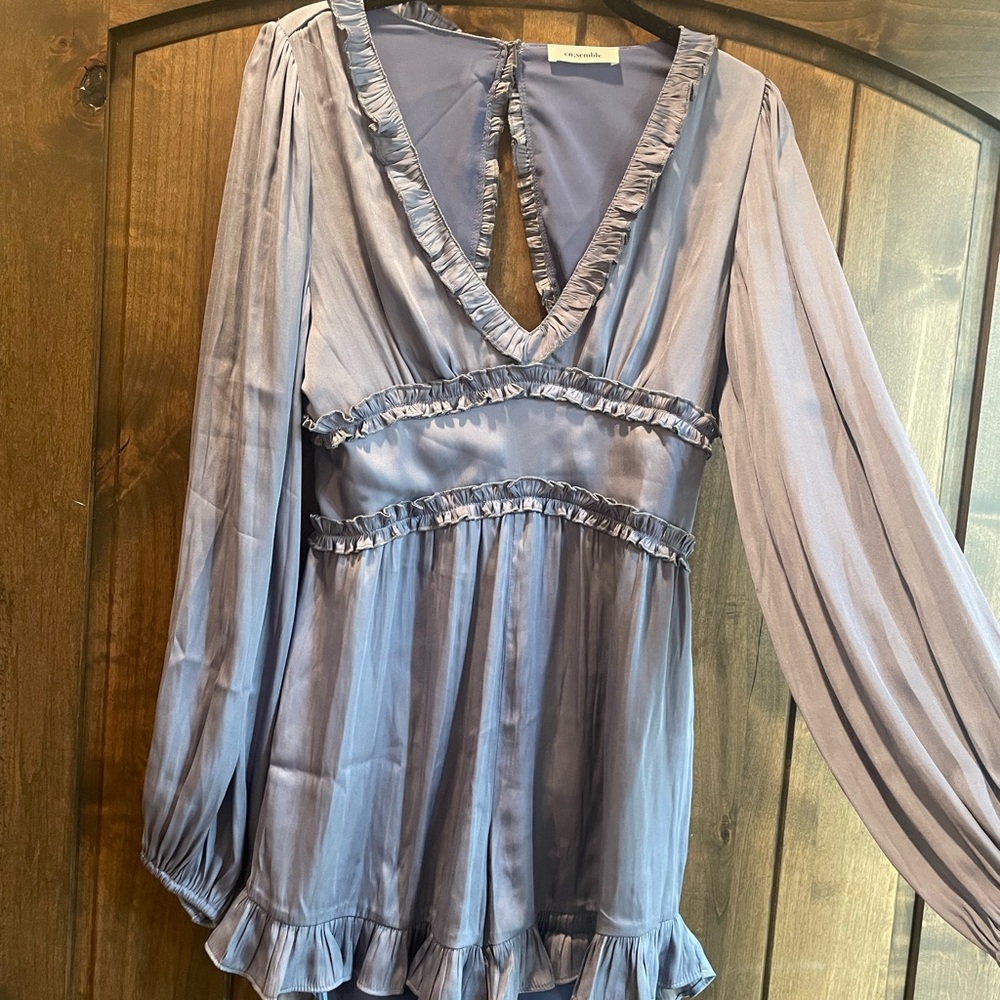Elegant Long Sleeve Ruffled romper